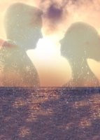 Два силуэта на закате солнца (2020) постер